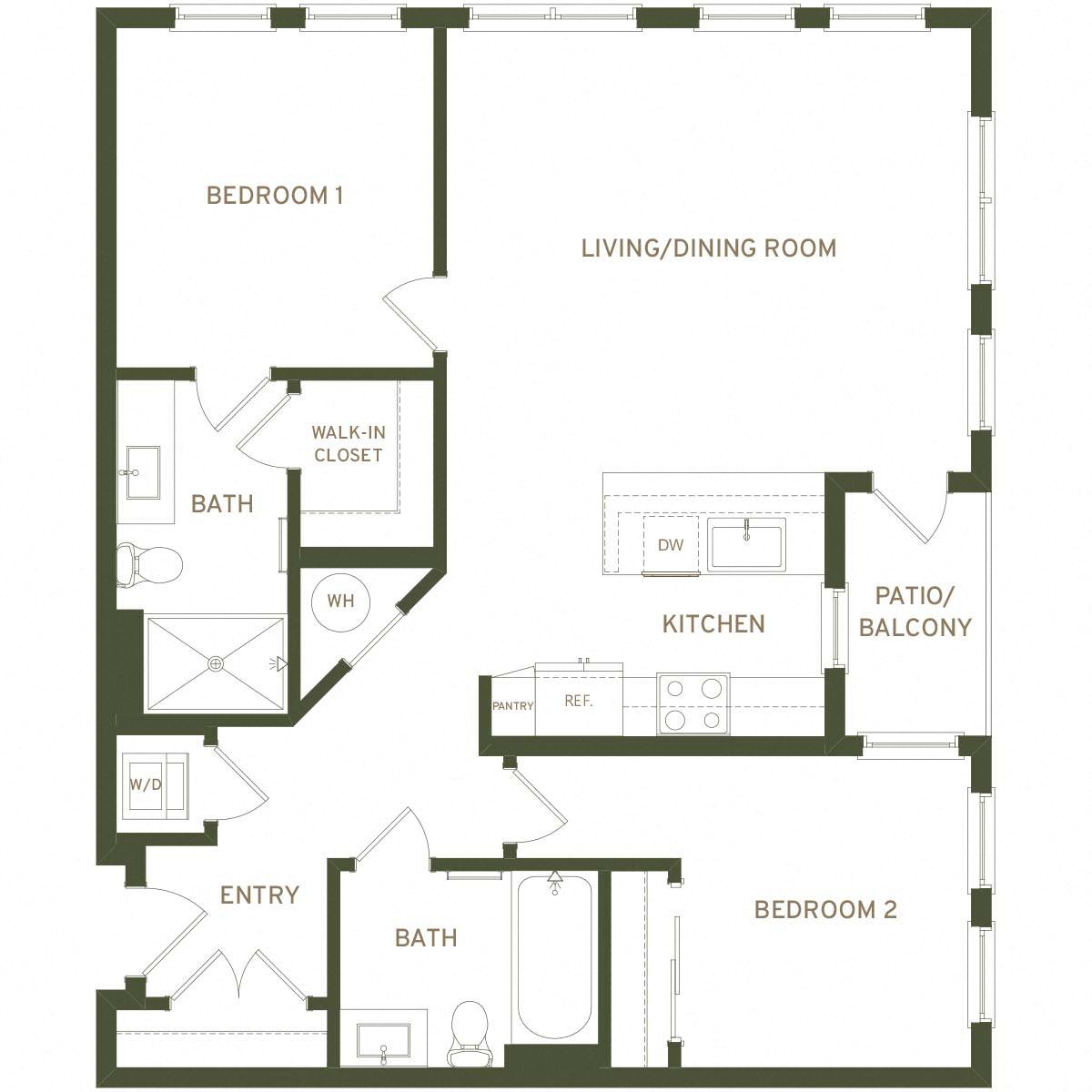 Floor plan layout diagram for B10